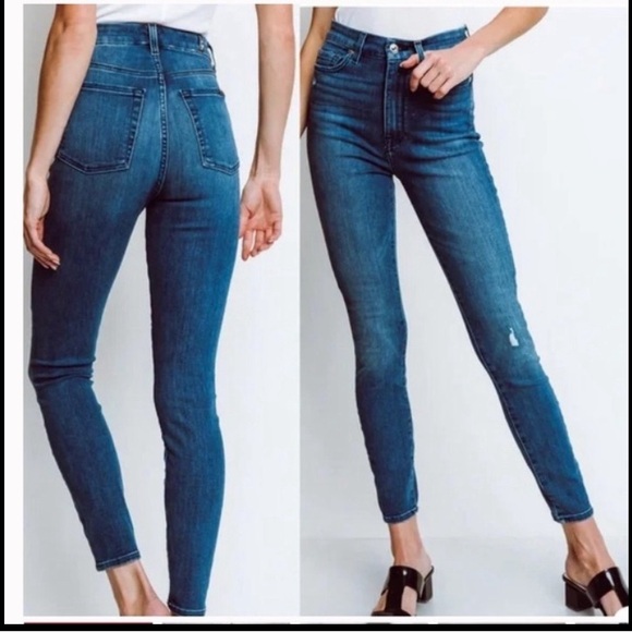7 For All Mankind Aubrey Skinny Jeans Size 24 - Picture 16 of 16